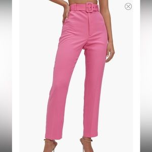 Bardot pink Therese Buckle Pants | S